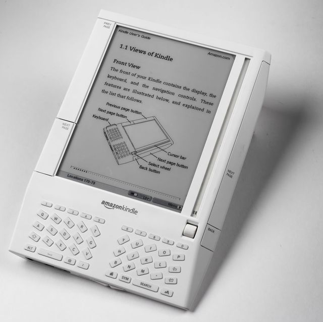 The first-generation Amazon Kindle e-reader